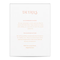 Norwich Wedding Enclosure Card