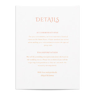 Norwich Wedding Enclosure Card