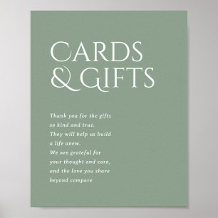 Norwich Wedding Gifts and Cards Sign