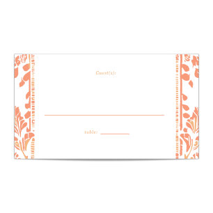 Norwich Wedding Table Placecard