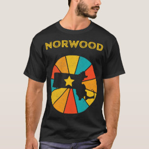 Norwood Massachusetts Vintage Distressed Souvenir T-Shirt