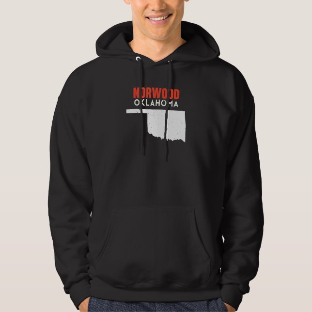 Norwood USA State America Travel Oklahoman Hoodie (Front)
