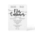 NOS CASAMOS SPANISH WEDDIN INVITATION