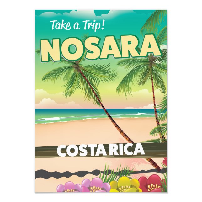 Nosara Costa Rican travel poster (Front)