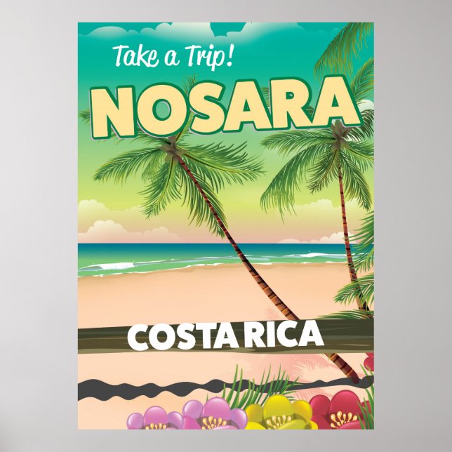 Nosara Costa Rican travel poster (Front)