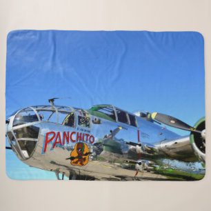NOSE ART #2 SHERPA BLANKET