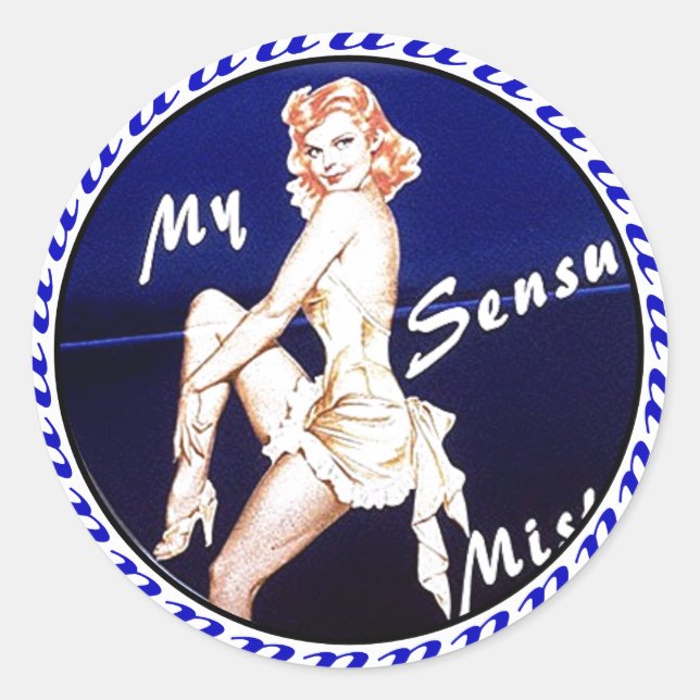 NOSE ART CLASSIC ROUND STICKER (Front)