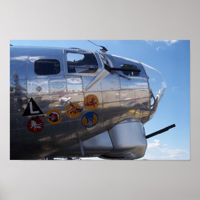 Nose Art Detail of B-17 "Yankee Lady" Poster (Front)