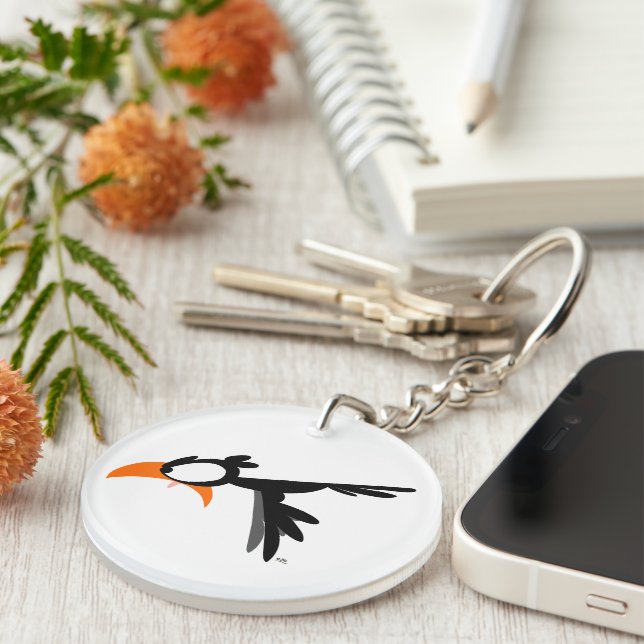 Nose-diving lil' birdie :) keychain (Front Right)