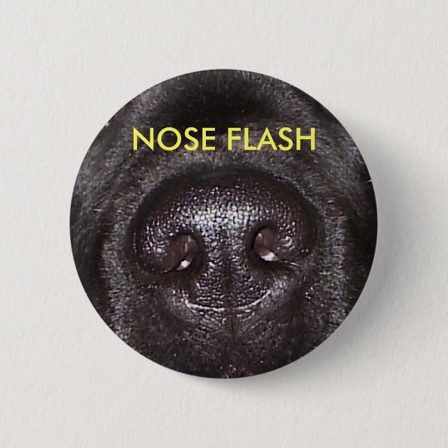NOSE FLASH 6 CM ROUND BADGE (Front)