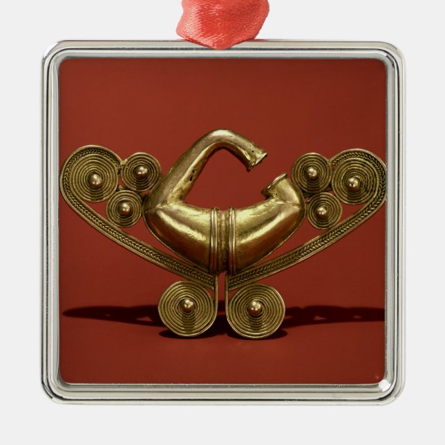 Nose Ornament, Tairona Culture Metal Tree Decoration (Front)