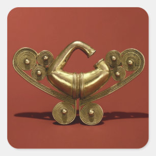 Nose Ornament, Tairona Culture Square Sticker