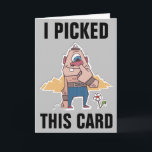 NOSE PICKER FUNNY BIRTHDAY CARDS<br><div class="desc">I PICKED THIS CARD JUST FOR YOU BIRTHDAY CARDS</div>