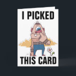 NOSE PICKER FUNNY BIRTHDAY CARDS<br><div class="desc">I PICKED THIS CARD JUST FOR YOU BIRTHDAY CARDS</div>