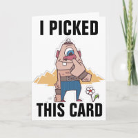 NOSE PICKER FUNNY BIRTHDAY CARDS