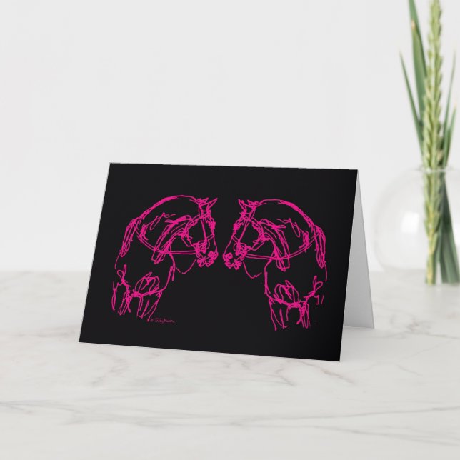 Nose to Nose Card black (Front)