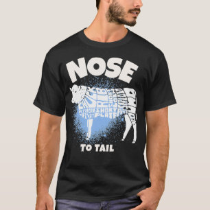 Nose to Tail Cow Carnivore Keto Paleo Diet T-Shirt