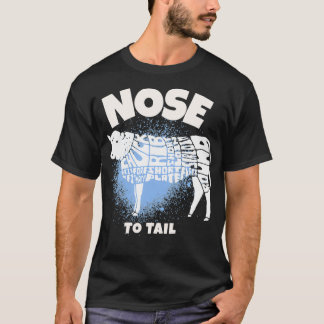 Nose to Tail Cow Carnivore Keto Paleo Diet T-Shirt
