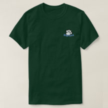 Nose Work White Paw 1 Pocket Image T-Shirt
