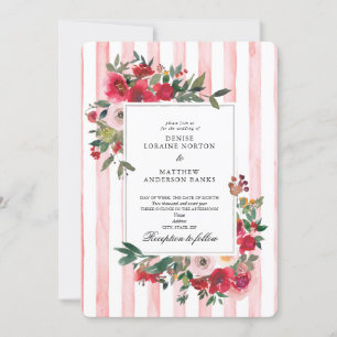 Nosegay Pink Wedding Invitation
