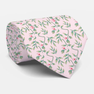 Nosegay Pink Wedding Keepsake  Neck Tie
