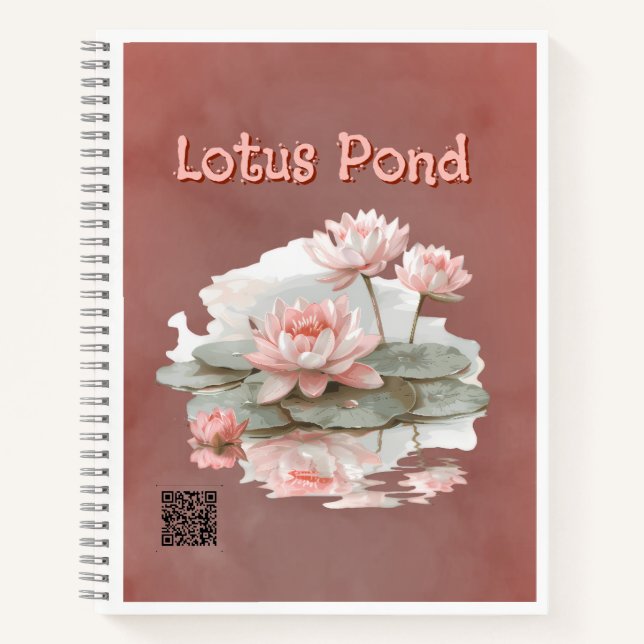 Nosegrey Lotus Pond Notebook (Front)
