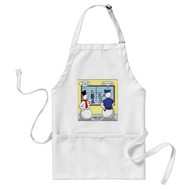 Noseless Snowman Bunny Suspect Gifts & Tees Standard Apron (Front)