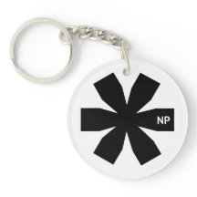 Nosetouch Press Asterisk Keychain