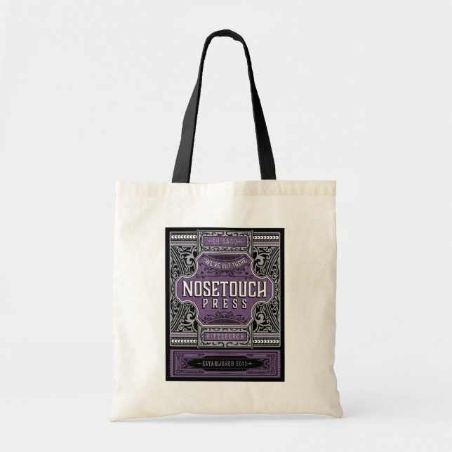 Nosetouch Press Label Design Tote Bag (Front)