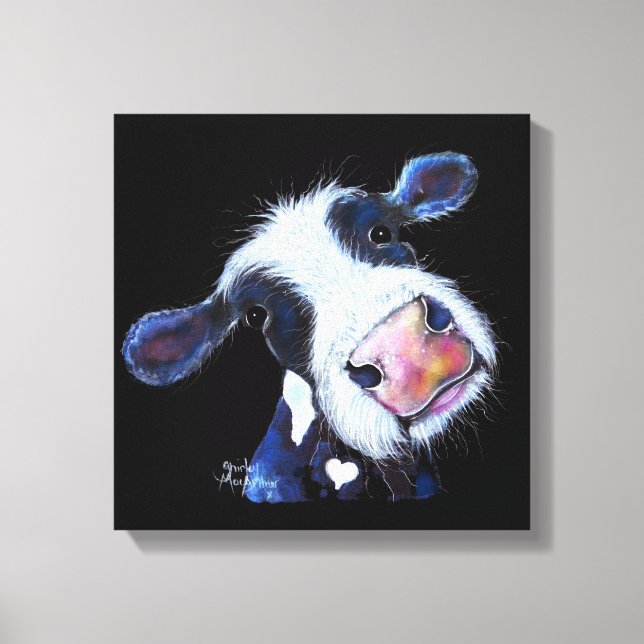 NoSeY CoW ' BeRTHa BeeTRooT ' BY SHiRLeY MacARTHuR Canvas Print (Front)