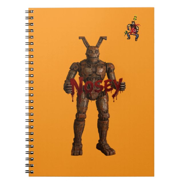 Nosey The Robot Spiral Photo Notebook (Front)