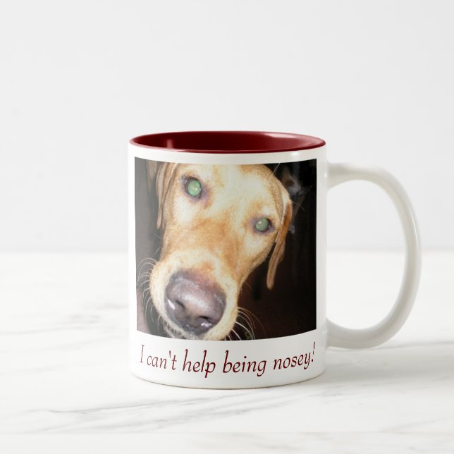 Nosey Two-Tone Coffee Mug (Right)