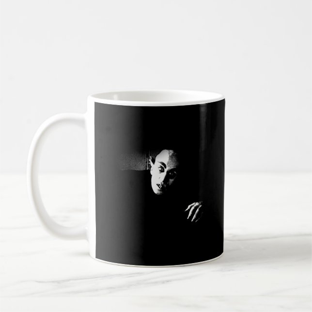 Nosferatu 1922 Count Orlok Vampire Silent Movie Mu Coffee Mug (Left)