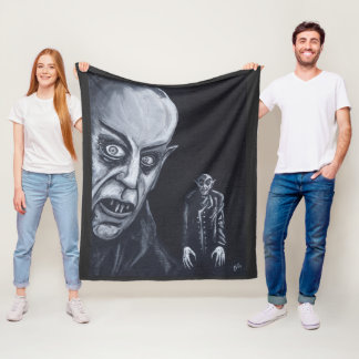 Nosferatu 1922 fleece blanket