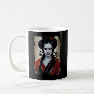 Nosferatu Geisha   Portrait Of A Vampire Coffee Mug
