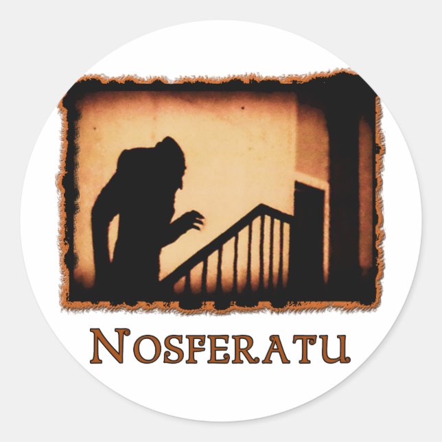 Nosferatu Scary Vampire Products Classic Round Sticker (Front)