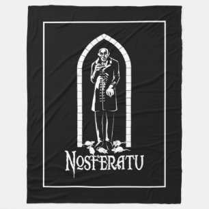 Nosferatu Vampire Fleece Blanket