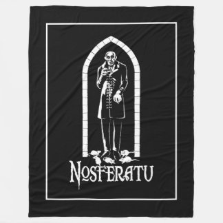 Nosferatu Vampire Fleece Blanket
