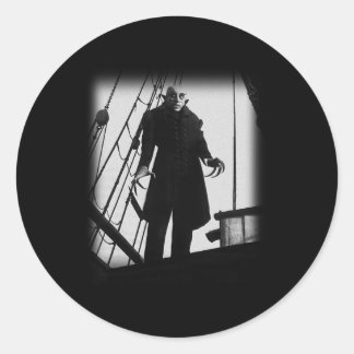 Nosferatu Vampire  Horror Dracula Vlad Tepes Poste Classic Round Sticker