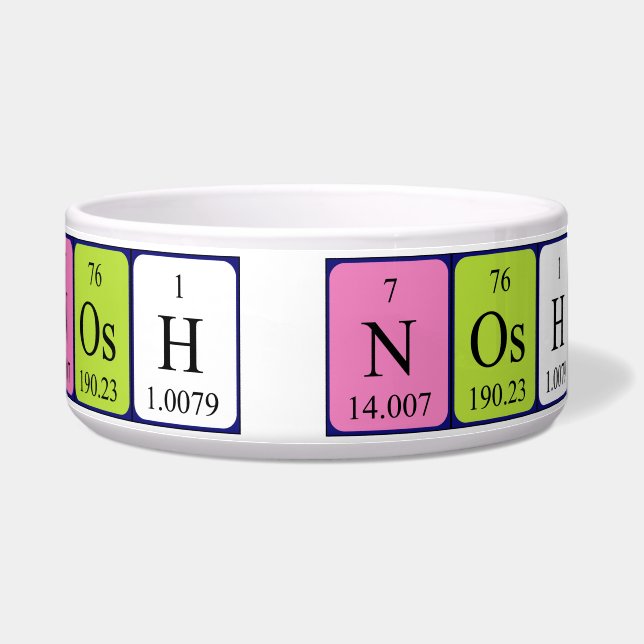 Nosh periodic table name pet bowl 2 (Right)
