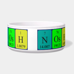 Nosh periodic table name pet bowl 2A