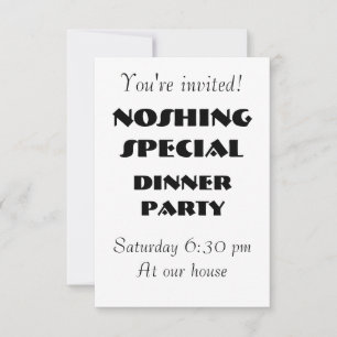 NOSHING SPECIAL Party Invite - Customisable