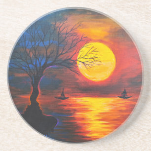 Nostalgia  beverage coaster