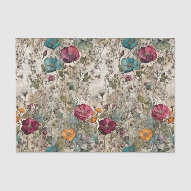 Nostalgia Garden Tissue Paper (Front)