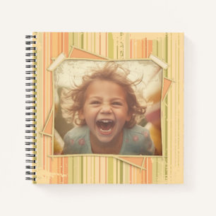 Nostalgia. Grunge Photo Effect Template Vintage Notebook