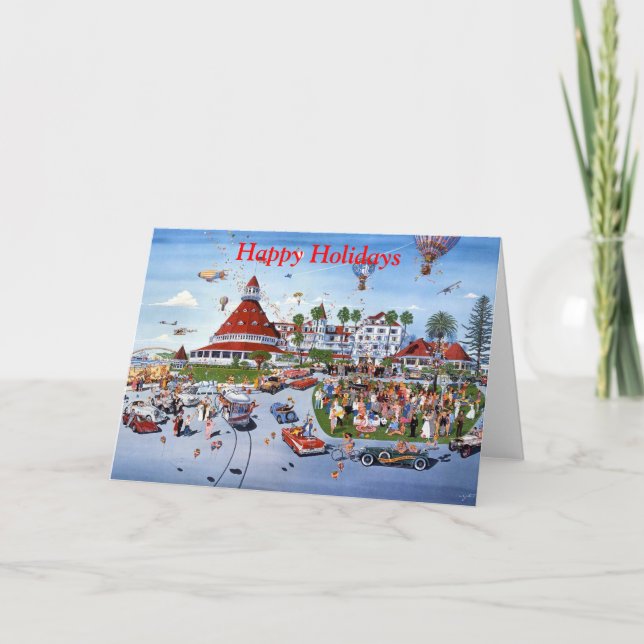 NOSTALGIA, HOTEL DEL CORONADOCALIFORNIA HOLIDAY CARD (Front)