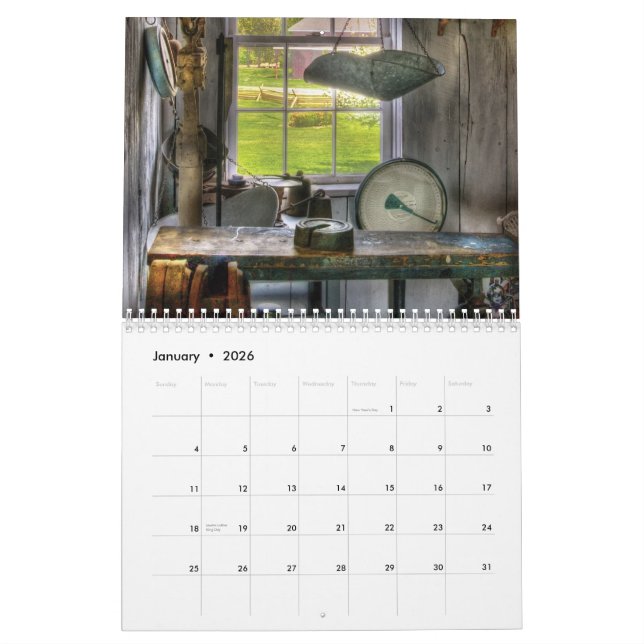 Nostalgia I - Antiques Calendar (Jan 2026)