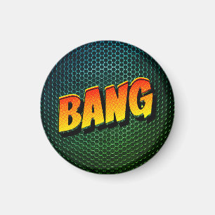Nostalgia in Style - Feel the BANG Retro Comic Magnet