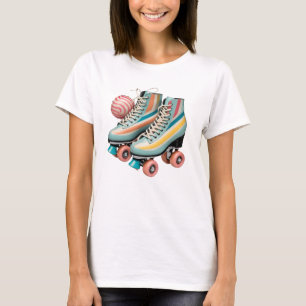 Nostalgia of the roller rink era roller skates T-Shirt