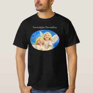Nostalgia Paradise Two Angels White T-Shirt